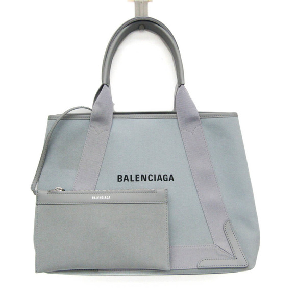 BALENCIAGA Blue Leather Tote Bag - Picture 1 of 11